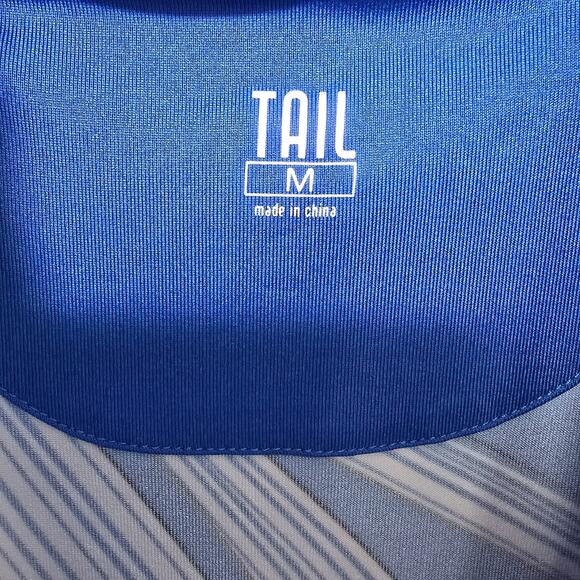 Tail Size Medium Activewear Tropical Blue White Sleeveless Tennis Golf Dress - Picture 7 of 7